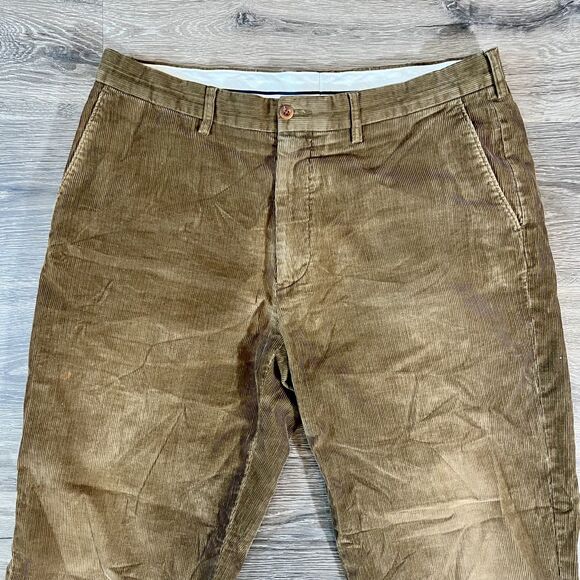 Polo Ralph Lauren Pants Mens 36X32 Brown Corduroy Stretch Classic Fit Preppy - Picture 5 of 13